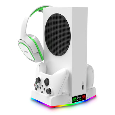 Almohadilla Refrigerante Multifunción con Ventilador, Soporte para Auriculares y Luces LED - Image 2