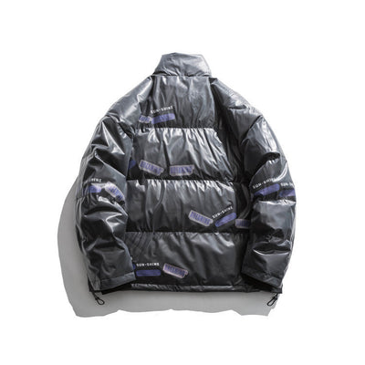 Chaqueta Acolchada con Cuello Mao para Hombre Joven - Image 13