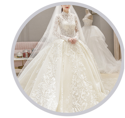 Vestido de Novia Lujo Cielo Estrellado para Sendero - Image 12