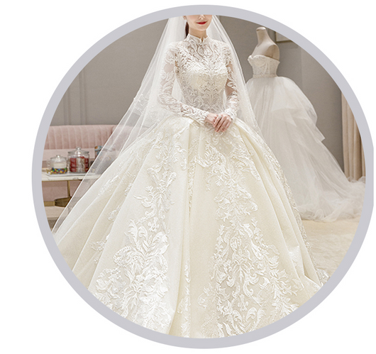 Vestido de Novia Lujo Cielo Estrellado para Sendero - Image 12