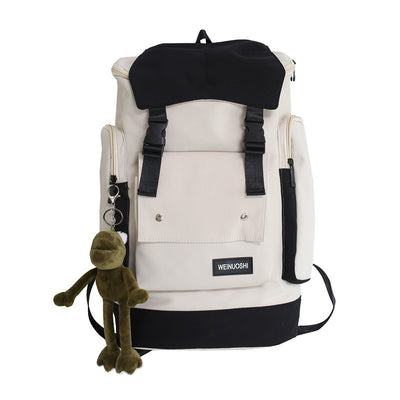 Mochila Estilo Tooling con Contraste de Colores y Gran Capacidad - Image 5
