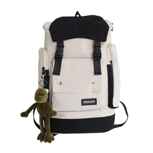 Mochila Estilo Tooling con Contraste de Colores y Gran Capacidad - Image 5