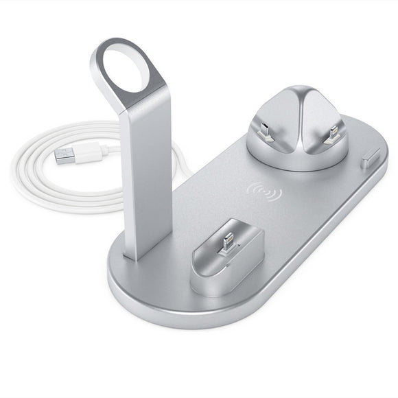 Base de Carga Inalámbrica 3 en 1 para Reloj Inteligente, Teléfono y Auriculares