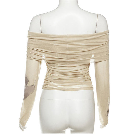 Blusa Elegante Hombros Descubiertos para Mujer - Colección Otoño Temprano - Image 16