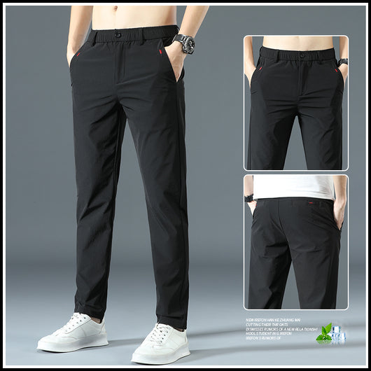Pantalones Rectos con Cintura Elástica para Hombre - Image 11