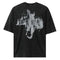 Playera de Manga Corta Estilo Americano Desgastado