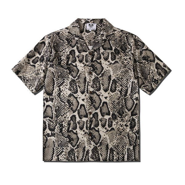 Cardigan Suelto Estampado Leopardo de Manga Corta Unisex