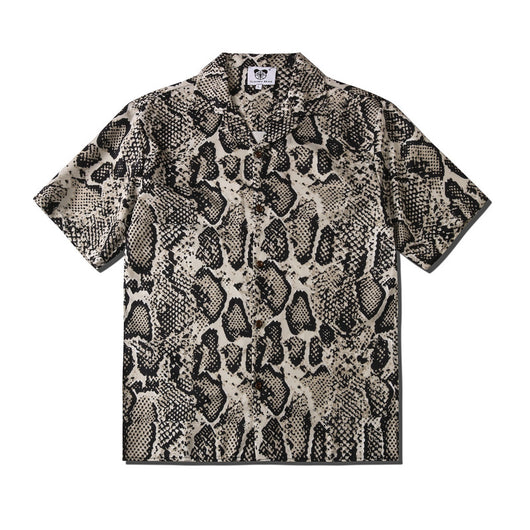 Cardigan Suelto Estampado Leopardo de Manga Corta Unisex