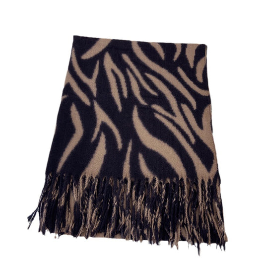 Pashmina Estampada con Rayas y Borlas - Lujo y Calidez - Image 5