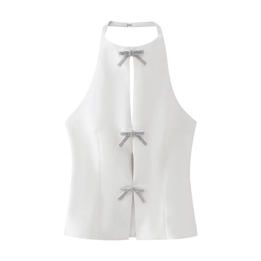 Blusa con Cuello Decorativo de Moño - Image 11