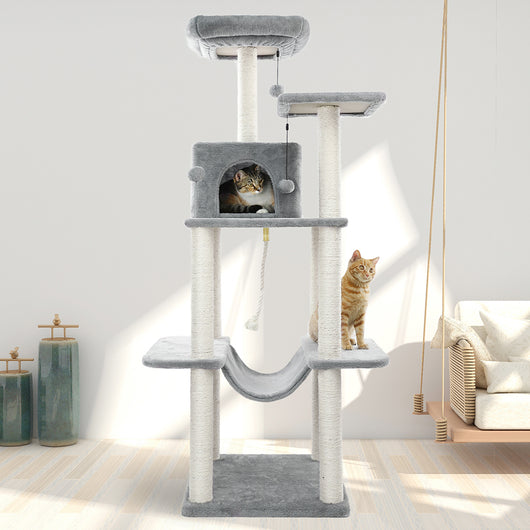 Torre de Lujo para Gatos con Doble Condominio y Percha Espaciosa - Image 15