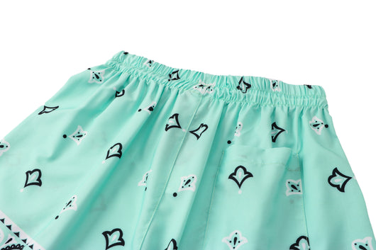Conjunto Casual Hombre Camisa y Shorts Estampado Flor de Marañón Verde - Image 19