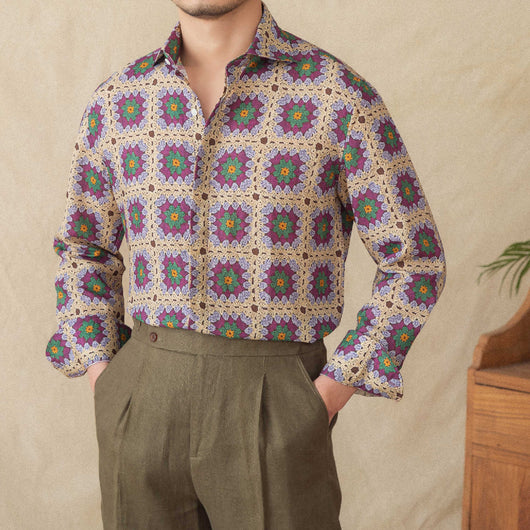 Cardigan Estampado de Manga Larga para Hombre - Image 14