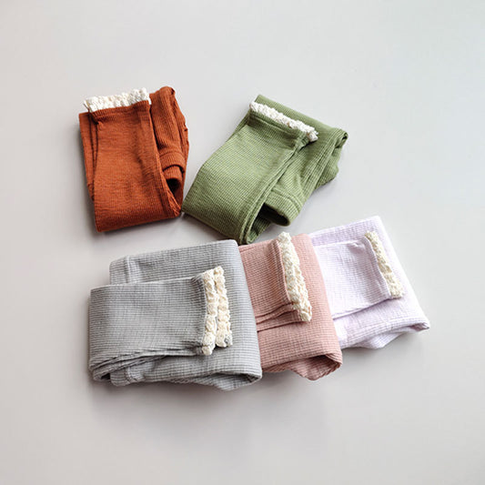 Leggings Infantiles con Encaje Elásticos y Cómodos - Image 2