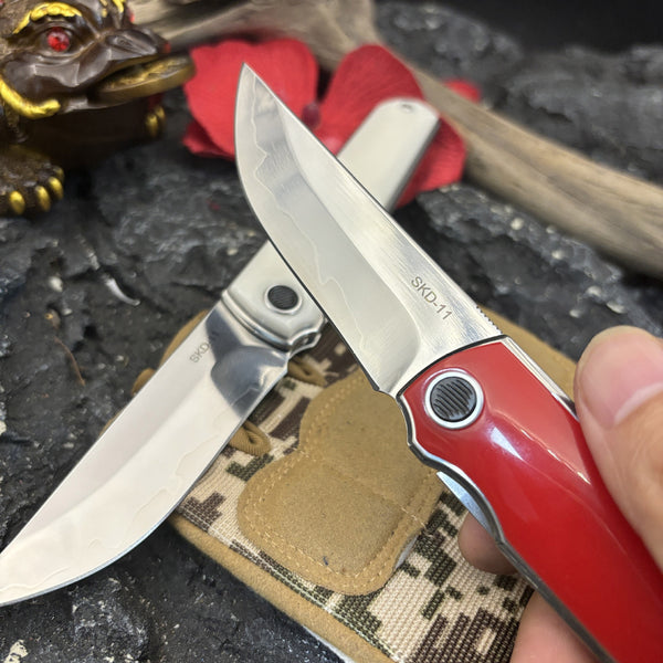 Cuchillo Plegable Portátil Sanhe Steel SKD-11 de Alta Dureza para Exterior