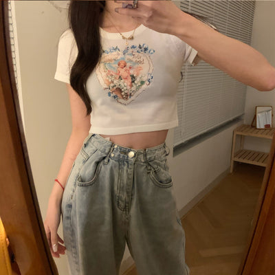 Playera Coreana Ajustada de Manga Corta para Verano - Image 5