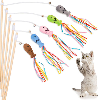 Juguete Interactivo para Gatos con Catnip, Cintas y Campana