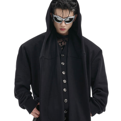 Cardigan Acolchado Oversized con Capucha y Efecto Dos Piezas - Image 14