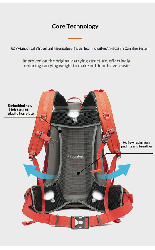 Mochila de Montaña Impermeable de Gran Capacidad Ultraligera - Image 11