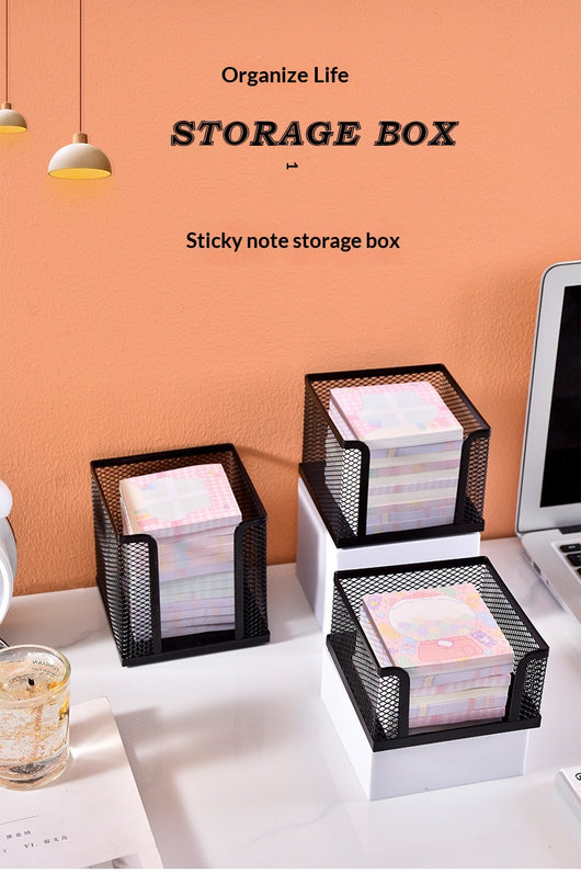 Organizador de Escritorio de Malla Metálica para Notas Adhesivas y Accesorios - Image 19