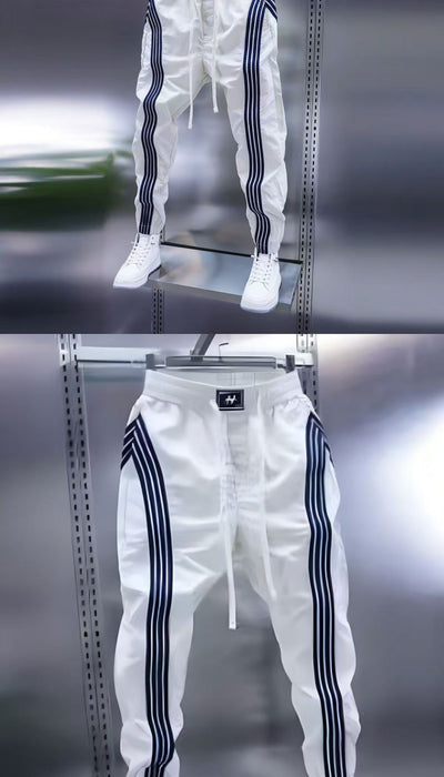 Pantalones Jogger a Rayas para Hombre - Comodidad Casual - Image 13