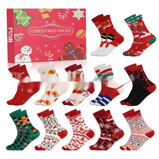 Calcetines Navideños Sorpresa en Caja - Decoraciones Temáticas Miniatura - Image 4