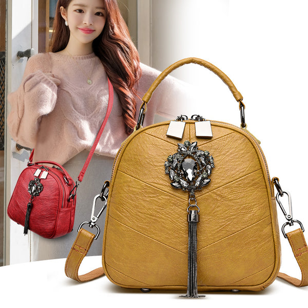 Bolso Bandolera Mujer Diamantes Brillantes Portátil Elegante