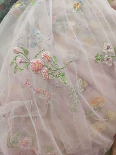 Vestido de Noche Verde con Mangas Puff de Encaje - Largo Elegante para Prom - Image 4