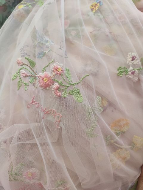 Vestido de Noche Verde con Mangas Puff de Encaje - Largo Elegante para Prom - Image 4