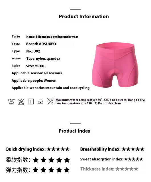 Pantalones Cortos de Ciclismo para Mujer con Tecnología Acolchada y Control de Humedad - Image 9