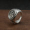Anillo de Plata Esterlina S925 Vintage con Sánscrito Antiguo
