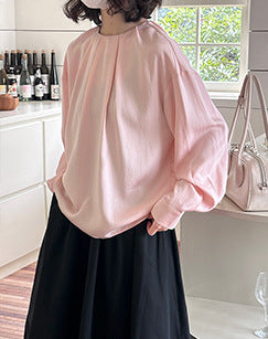 Camisa de Diseño Coreano con Cuello Solapa y Manga Larga - Image 8