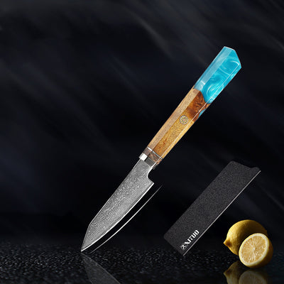 Juego de Cuchillos Damascus Acero Japonés - Chef Profesional y Santoku - Image 7