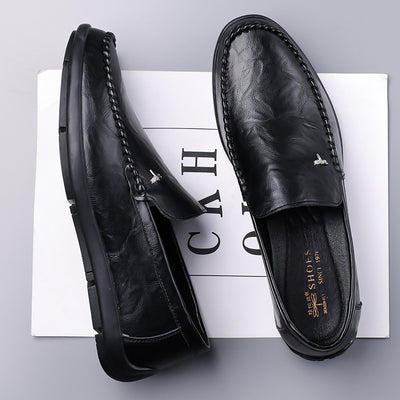 Zapatos Casuales de Cuero Transpirable para Hombre con Suela Suave - Image 5