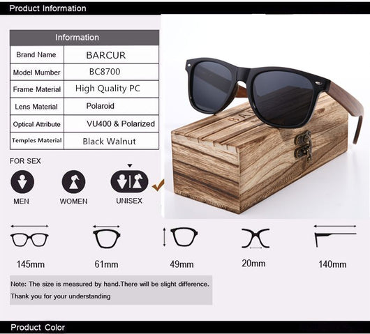 Gafas de Sol Polarizadas de Madera para Hombre - Image 13