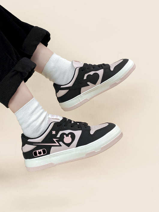 Zapatillas Deportivas Bajas para Mujer en Rosa y Negro - Image 13