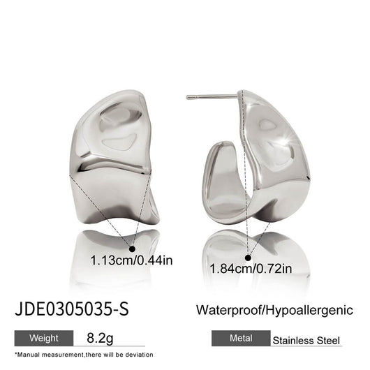 Aretes C Acero Inoxidable Lujo Europeo Minimalista - Image 14