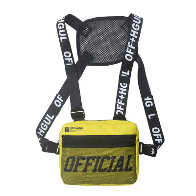 Riñonera Streetwear Chest Rig para Mujer Negro - Image 16