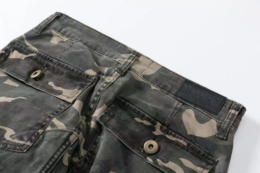 Pantalones Cargo Slim Camuflaje con Bolsillos Funcionales - Image 4