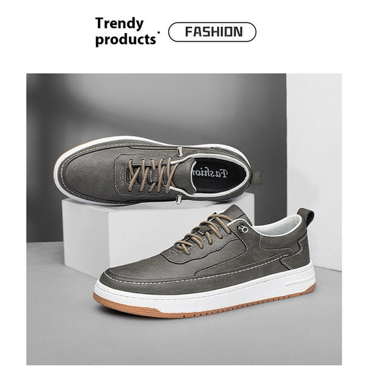 Zapatos Casuales de Cuero Genuino con Suela Gruesa - Diseño Retro Artesanal - Image 23