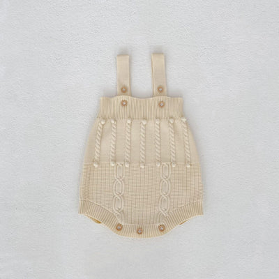 Conjunto de Dos Piezas: Enterizo Tejido con Bolas de Burbujas y Abrigo para Bebé Niña - Image 38