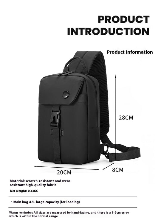 Mochila Casual de Gran Capacidad con Bolsa Pectoral - Diseño Moderno y Funcional - Image 14