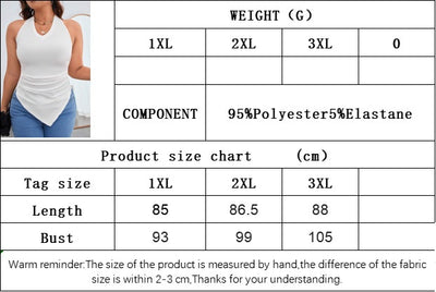 Blusa Halter Asimétrica Reductora sin Mangas - Image 7