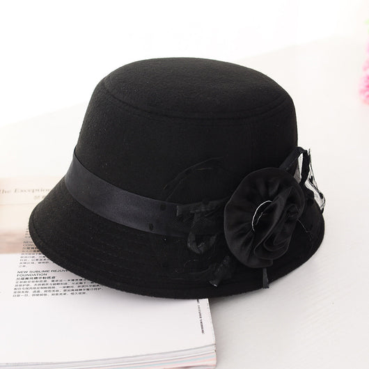Sombrero de Lana con Ala Ancha para Mujer - Estilo Casual Moderno - Image 3