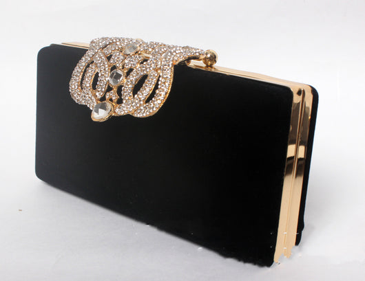Bolso de Novia con Corona de Cristales y Gamuza - Image 9