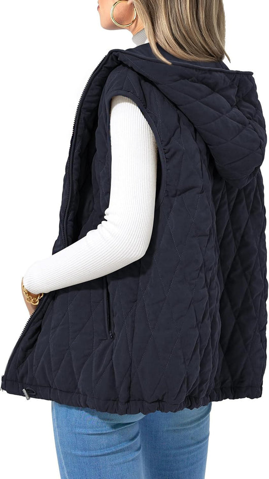 Chaleco Acolchado con Capucha para Mujer - Algodón Premium - Image 14
