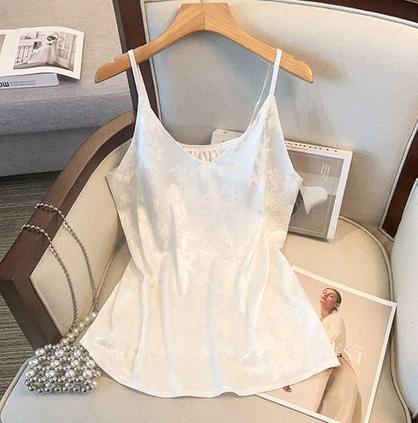 Blusa Tipo Tank Top de Talla Grande en Satén de Seda - Image 6