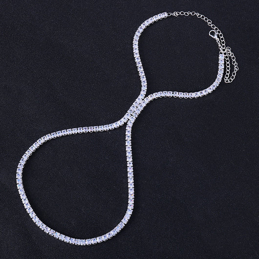 Tobillera de Tacón Alto Lujo Zirconia - Estilo Pasarela - Image 12