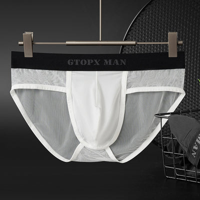 Bóxer Hombre Malla Translúcida Ice Silk Cintura Baja Diseño Ergonómico - Image 9