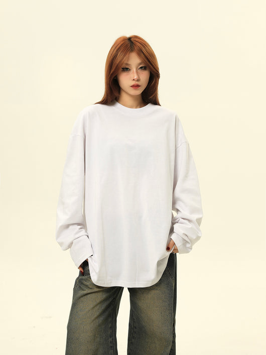 Remera Básica de Algodón Puro Manga Larga 300g - Colores Sólidos - Image 8